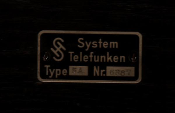 Datei:D 1924 Siemens 5A Typenschild.jpg